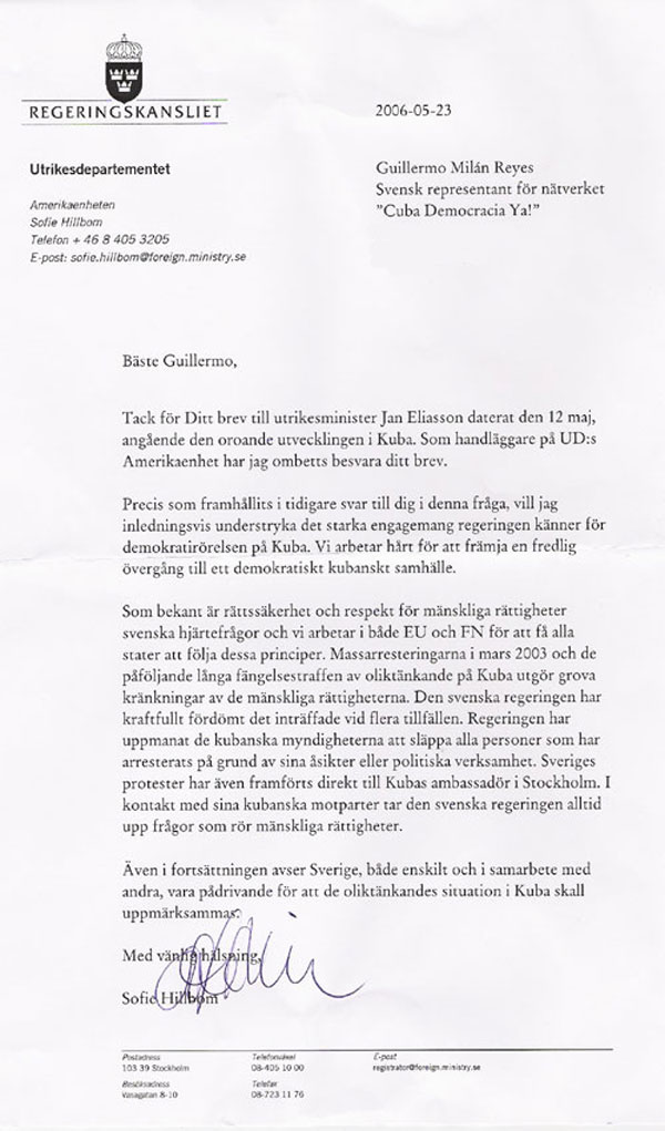 Rapport fran en presskonferens 2006 06 14 Rapport fran en presskonferens 2006 06 14